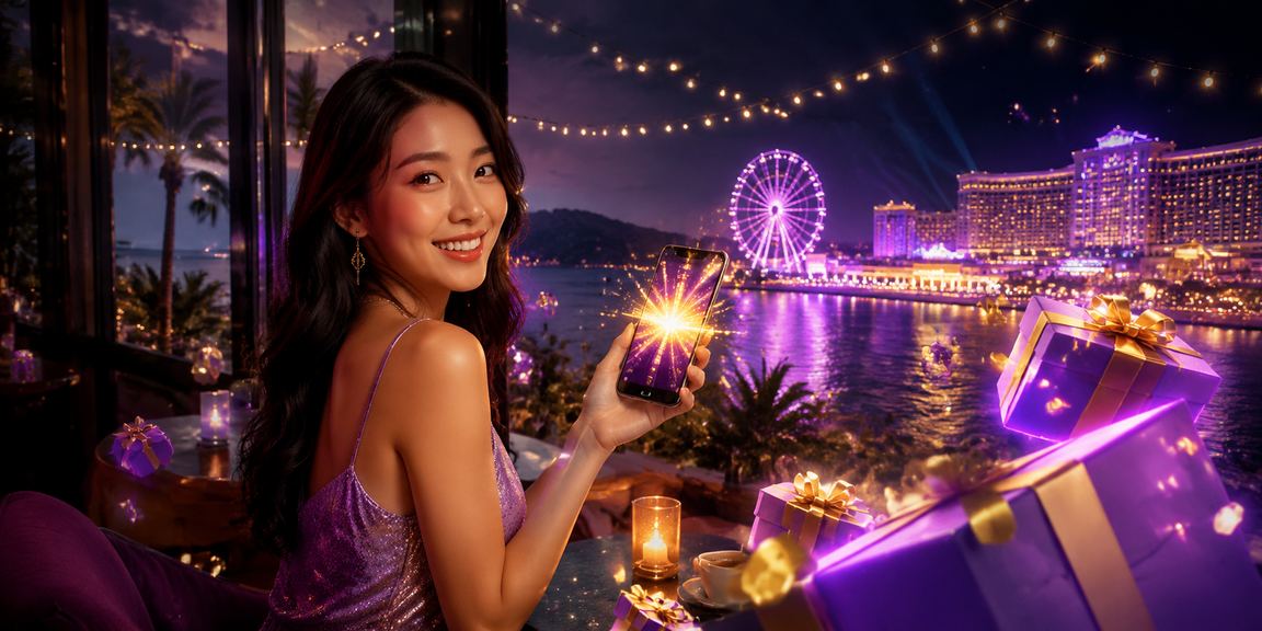 Người dùng thư giãn bên ly cà phê tại Phú Quốc trong khi chơi casino trên điện thoại